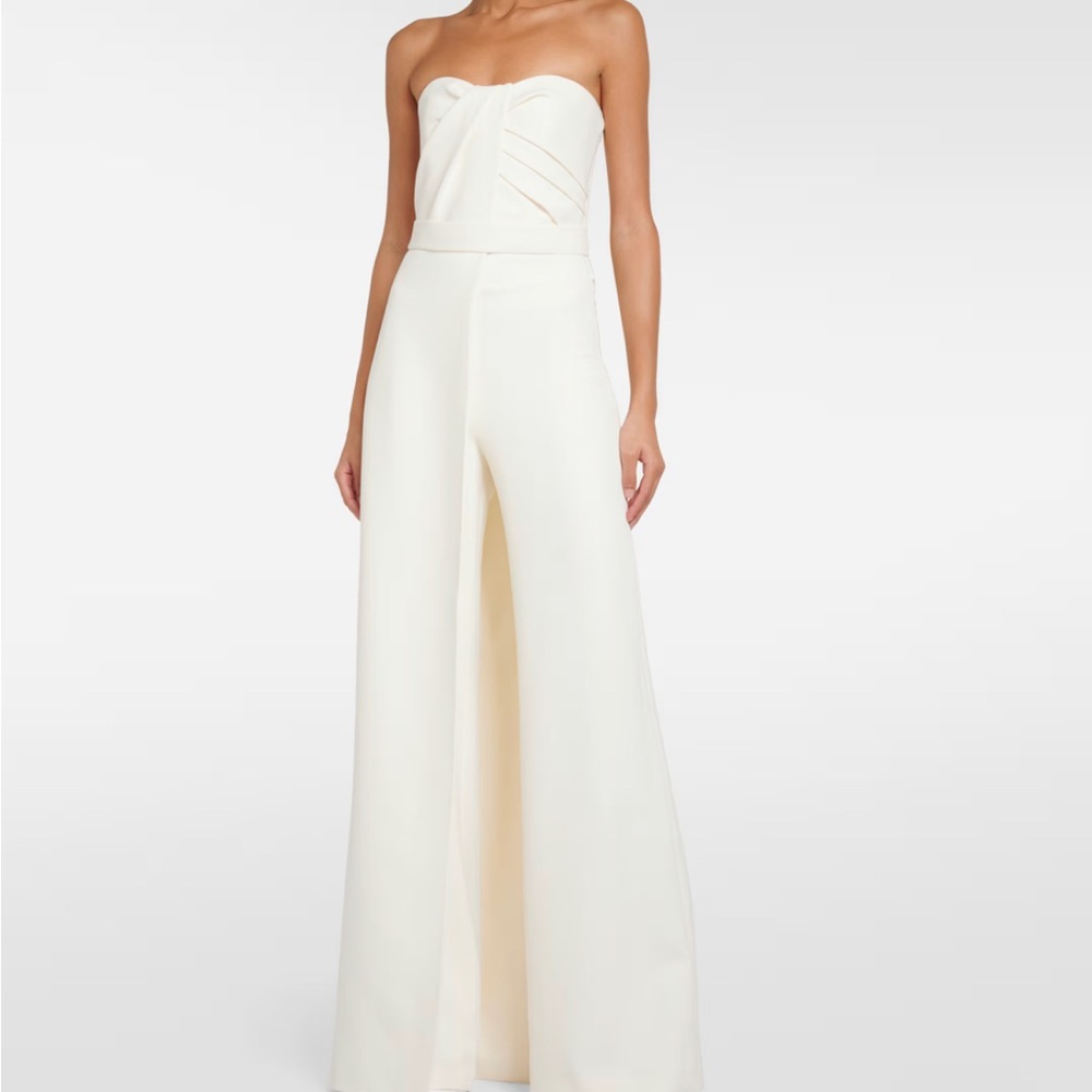 Bridal Strapless White Jumpsuit